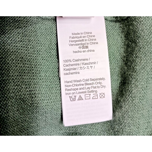 J Crew Cashmere Crewneck Sweater Men XXL Green Soft Knit Pullover MSRP $158 - Picture 5 of 6